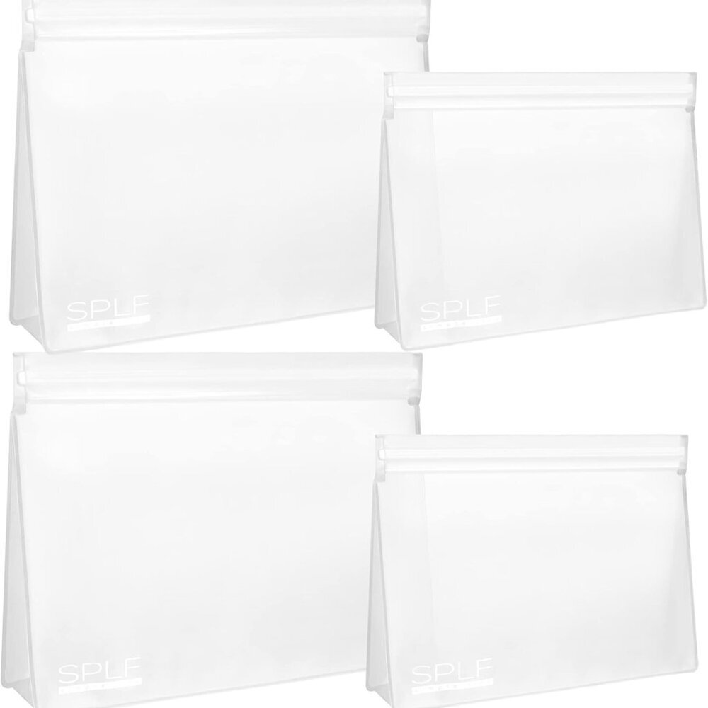 4 Pack Leakproof Clear Toiletry bags, TSA Approved Quart Size Zipper Bags, BPA F
